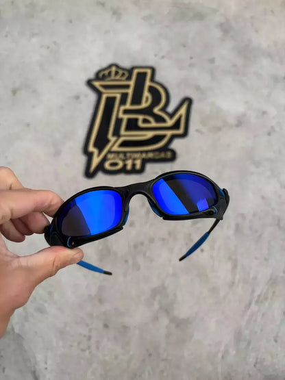 JULIET CARBON LENTES AZUL ESCURO / KIT AZUL + SIDE BLINDER PRETO