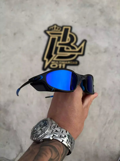 JULIET CARBON LENTES AZUL ESCURO / KIT AZUL + SIDE BLINDER PRETO