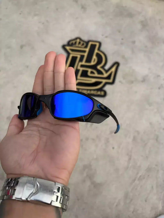 JULIET CARBON LENTES AZUL ESCURO / KIT AZUL + SIDE BLINDER PRETO