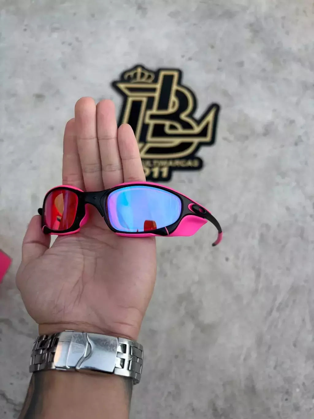 JULIET CARBON LENTES PRISMA / KIT ROSA + SIDE BLINDER ROSA