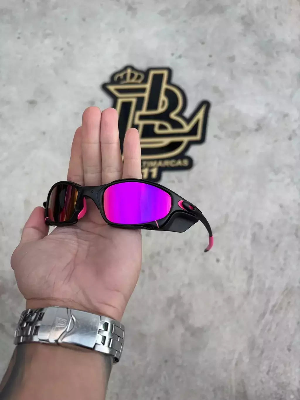 JULIET CARBON LENTES ROSA / KIT ROSA + SIDE BLINDER PRETO