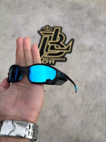 JULIET CARBON LENTES ICE/ KIT AZUL + SIDE BLINDER PRETO