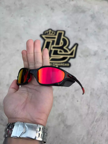 JULIET CARBON LENTES RUBY / KIT VERMELHO + SIDE BLINDER PRETO
