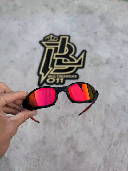 JULIET CARBON LENTES RUBY / KIT VERMELHO + SIDE BLINDER PRETO