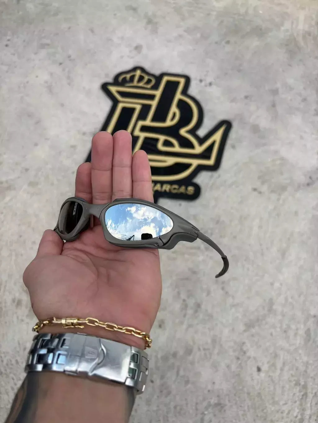 PENNY X METAL LENTES ESPELHADO SIDE BLINDER CINZA LINHA PREMIUM