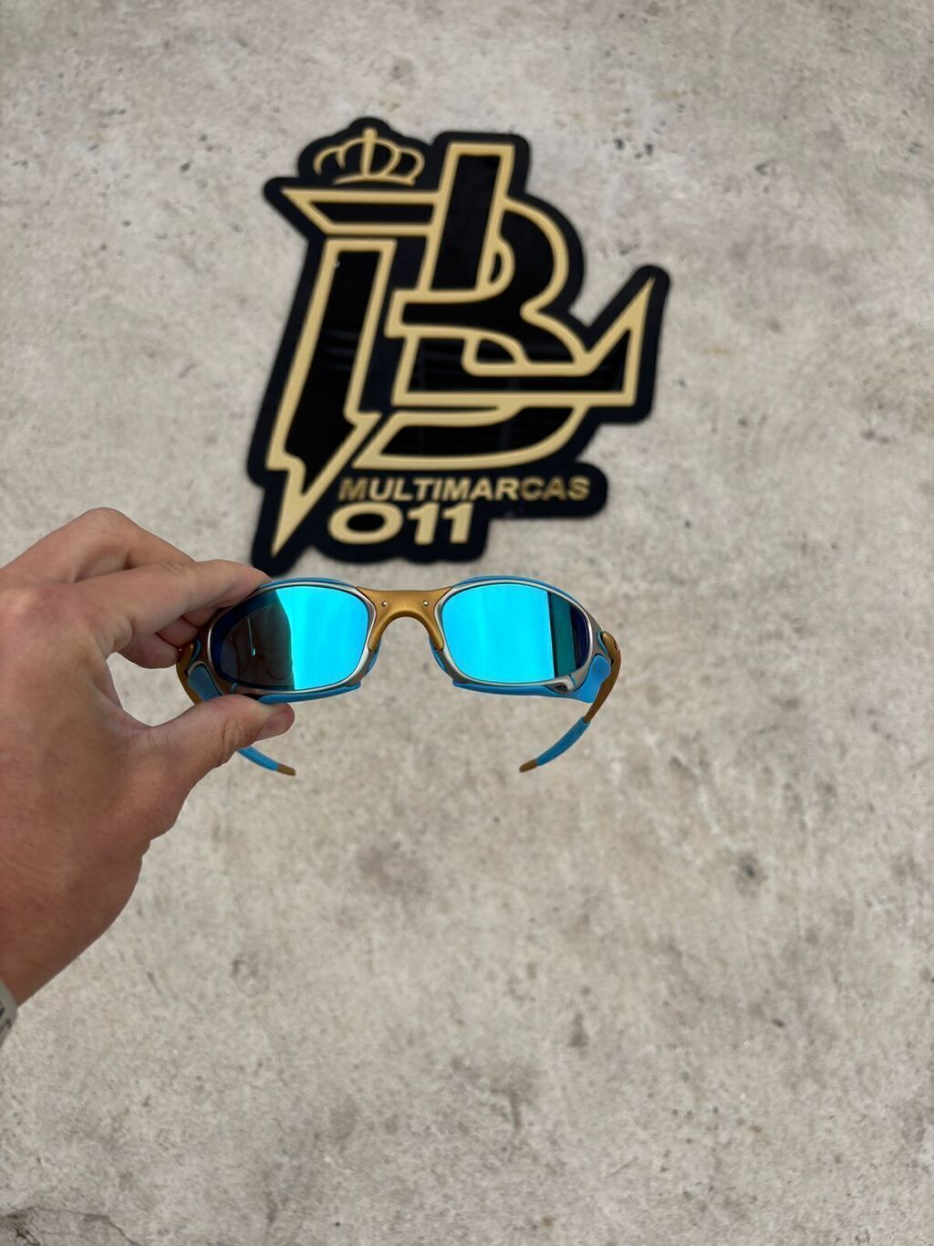 JULIET 24K LENTES ICE KIT AZUL SIDE BLINDER AZUL