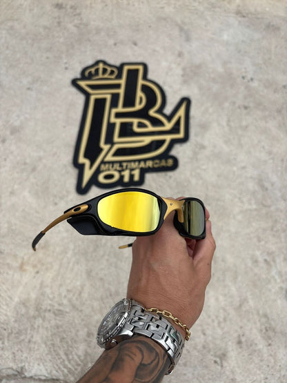 JULIET CORVETTE ARO CARBON LENTES GOLD KIT PRETO SIDE BLINDER PRETO