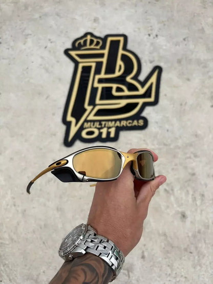 JULIET 24K LENTES GOLD CAFÉ KIT PRETO SIDE BLINDER PRETO