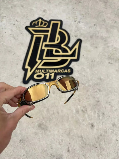 JULIET 24K LENTES GOLD CAFÉ KIT PRETO SIDE BLINDER PRETO