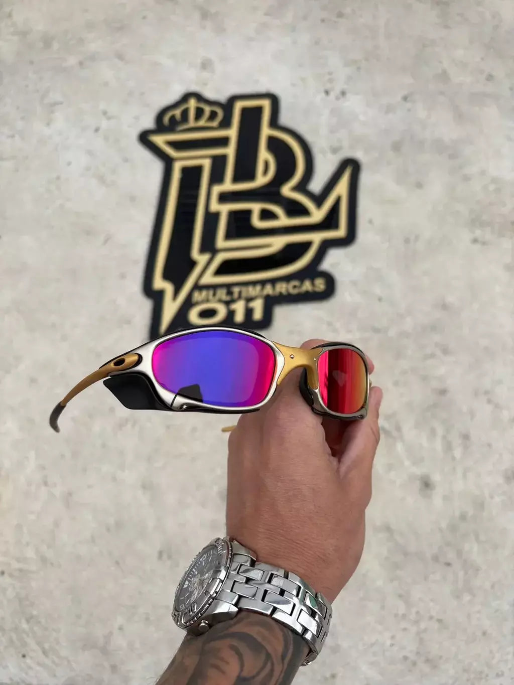 JULIET 24K LENTES TANZANITE KIT PRETO SIDE BLINDER PRETO