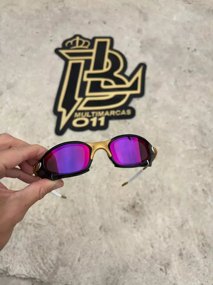 JULIET CORVETTE ARO CARBON LENTES TANZANITE KIT BRANCO SIDE BLINDER PRETO