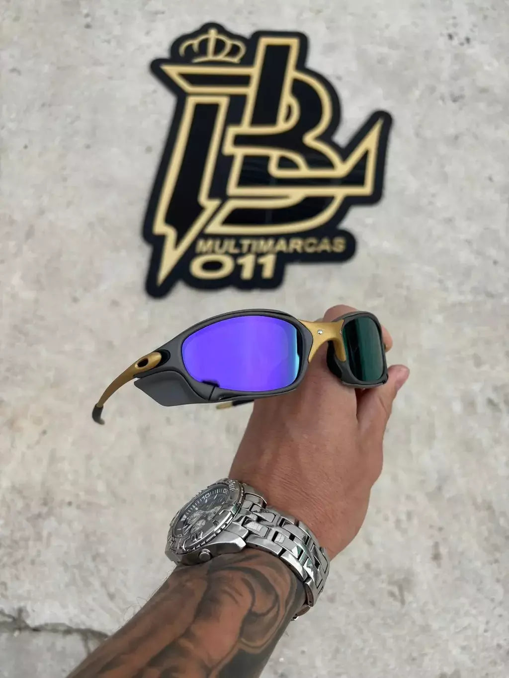 JULIET CORVETTE ARO X METAL LENTES ROXA KIT PRETO SIDE BLINDER CINZA