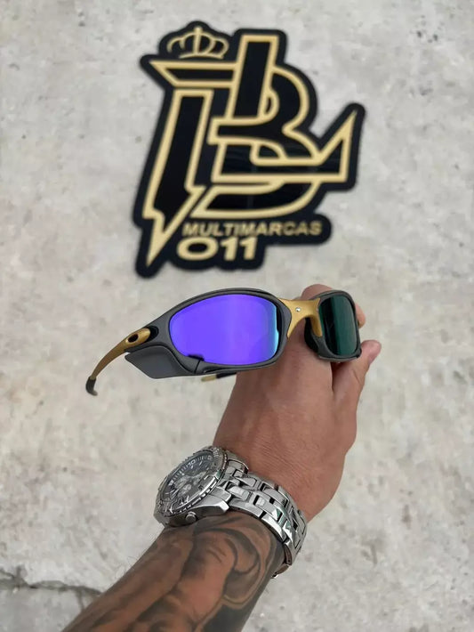 JULIET CORVETTE ARO X METAL LENTES ROXA KIT PRETO SIDE BLINDER CINZA