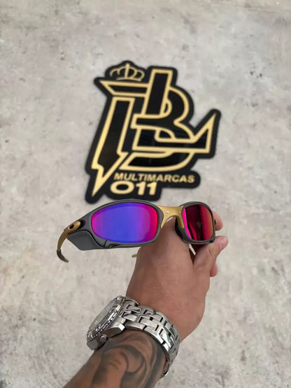 JULIET CORVETTE ARO X METAL LENTES TANZANITE KIT PRETO SIDE BLINDER CINZA