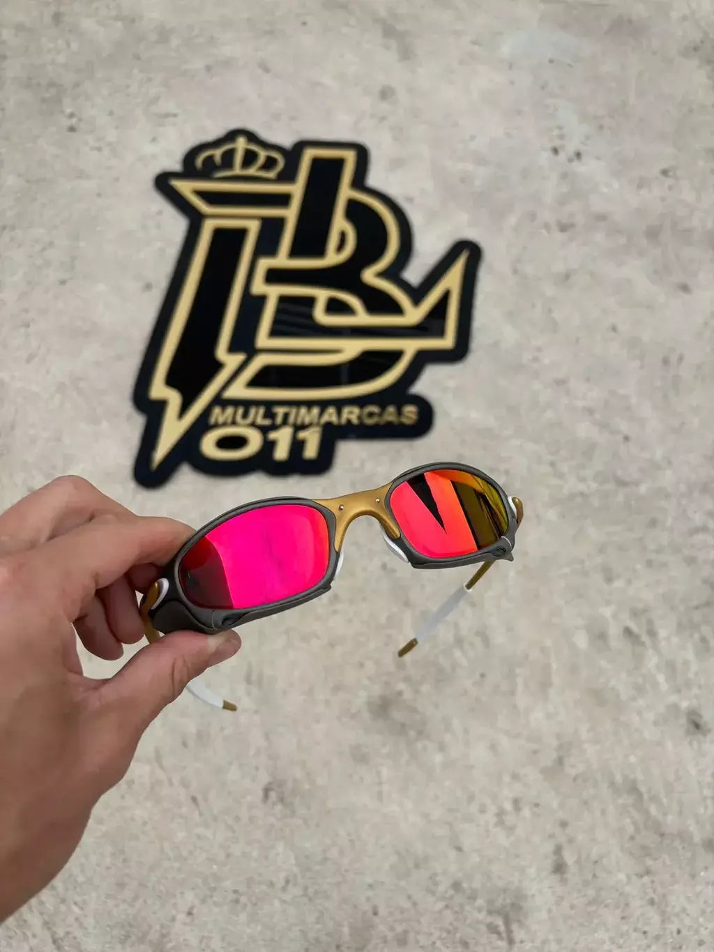JULIET CORVETTE ARO X METAL LENTES RUBI KIT BRANCO SIDE BLINDER CINZA