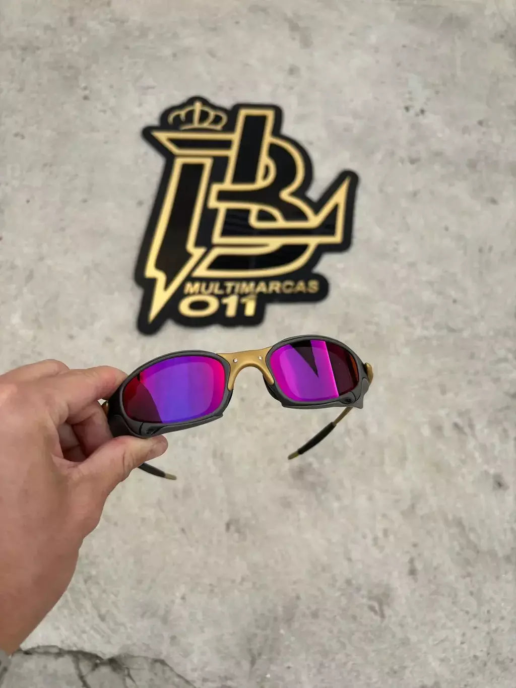JULIET CORVETTE ARO X METAL LENTES TANZANITE KIT PRETO SIDE BLINDER CINZA