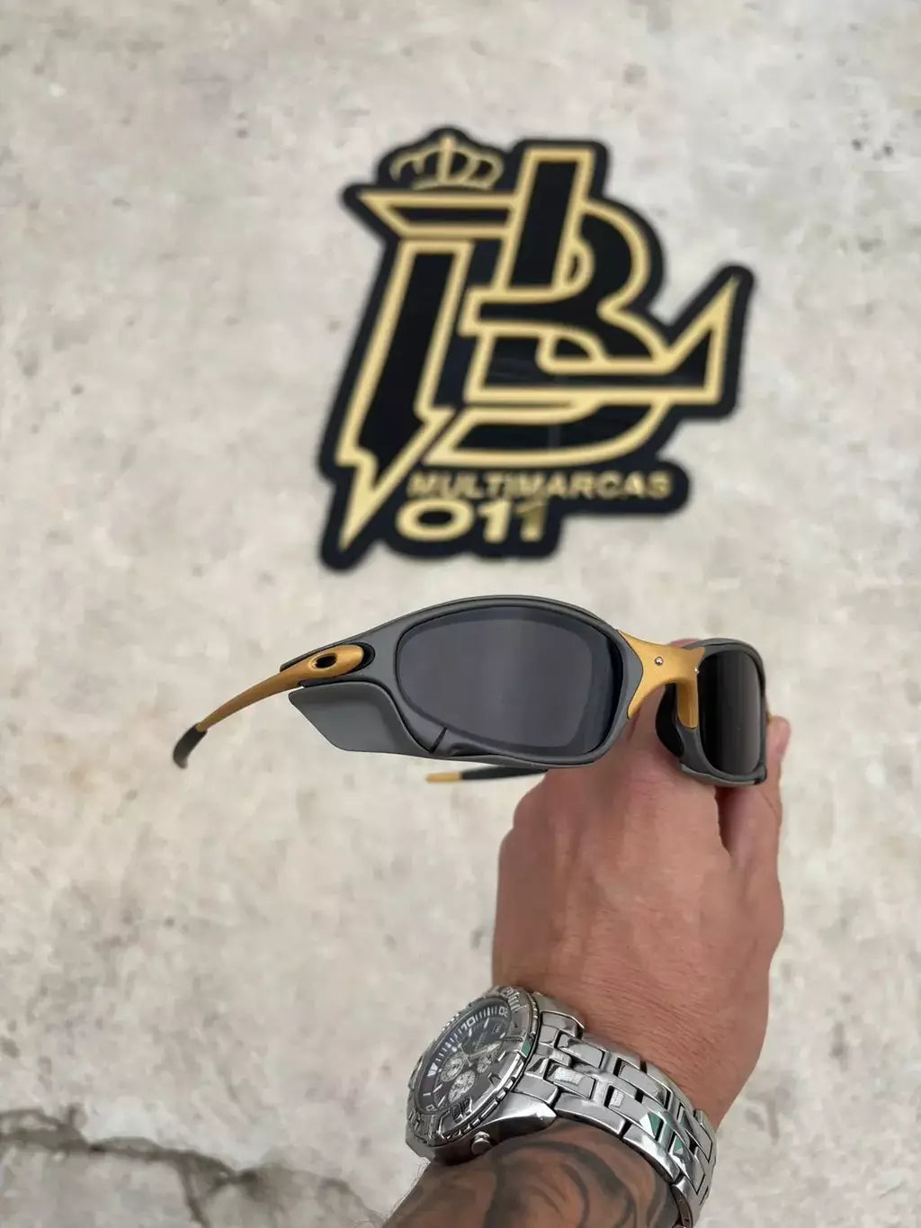 JULIET CORVETTE ARO X METAL LENTES BLACK KIT PRETO SIDE BLINDER CINZA