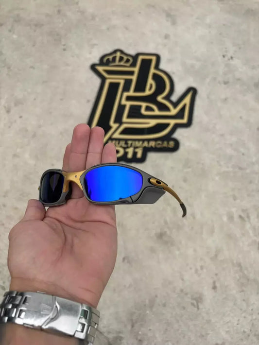 JULIET CORVETTE ARO X METAL LENTES AZUL ESCURO KIT PRETO SIDE BLINDER CINZA