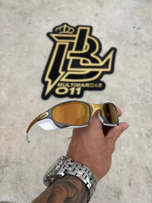JULIET CORVETTE ARO X METAL LENTES GOLD CAFÉ KIT BRANCO SIDE BLINDER BRANCO