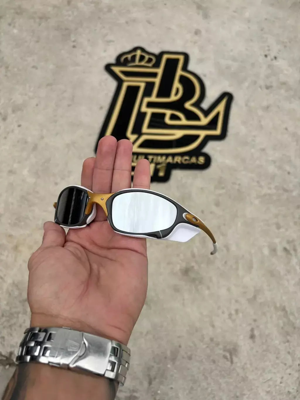 JULIET CORVETTE ARO X METAL LENTES ESPELHADO KIT BRANCO SIDE BLINDER BRANCO