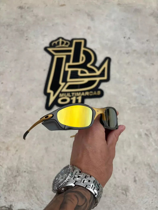 JULIET CORVETTE ARO X METAL LENTES GOLD KIT PRETO SIDE BLINDER CINZA