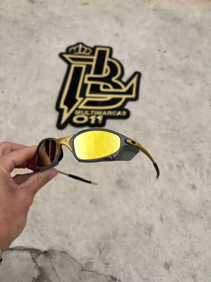 JULIET CORVETTE ARO X METAL LENTES GOLD KIT PRETO SIDE BLINDER CINZA