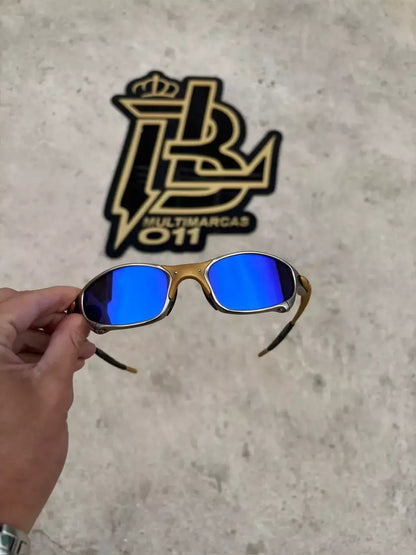 JULIET 24K LENTES AZUL ESCURO KIT PRETO