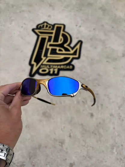 JULIET 24K LENTES AZUL ESCURO KIT PRETO