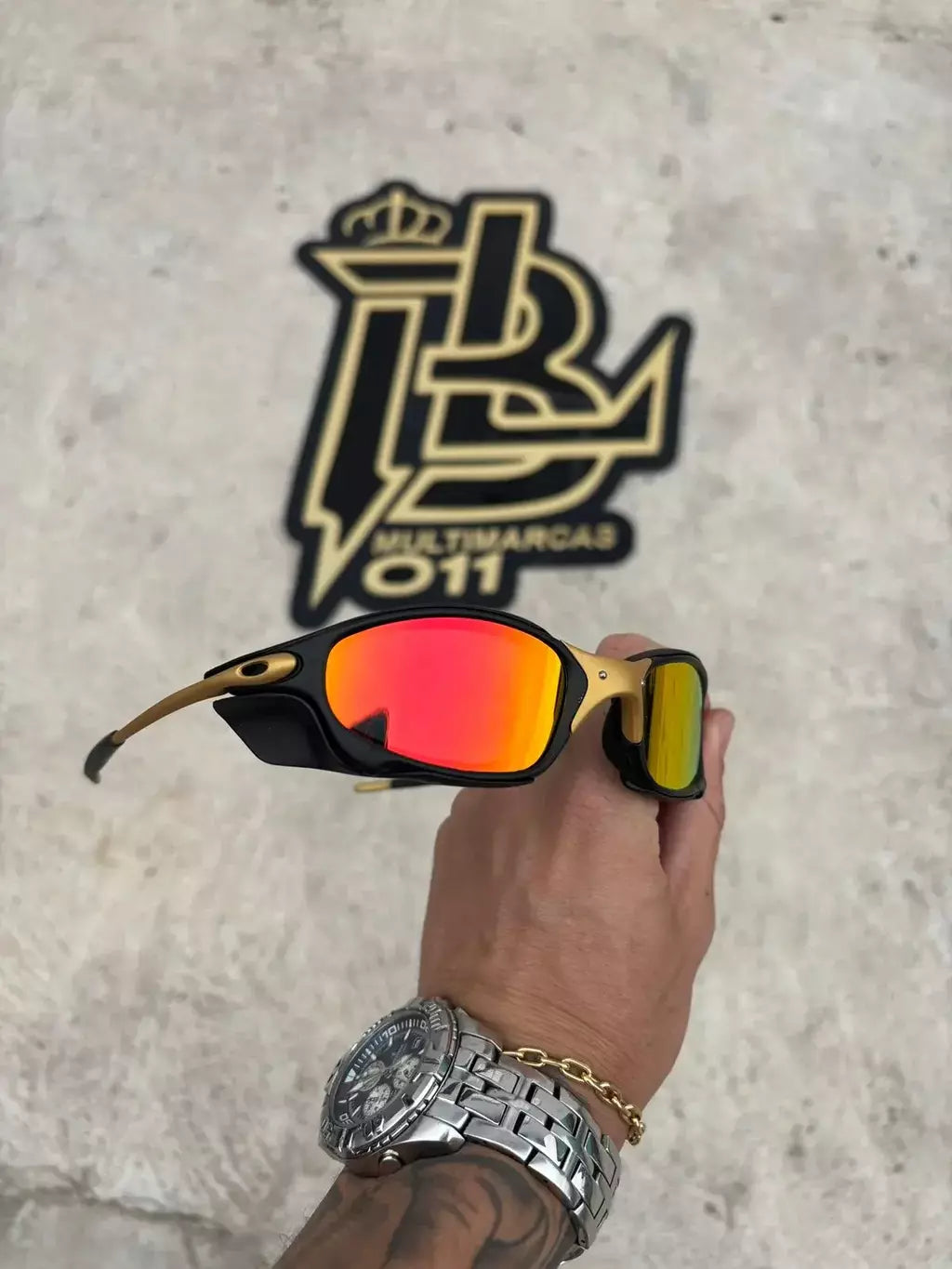 JULIET CORVETTE ARO CARBON LENTES RUBI KIT PRETO SIDE BLINDER PRETO