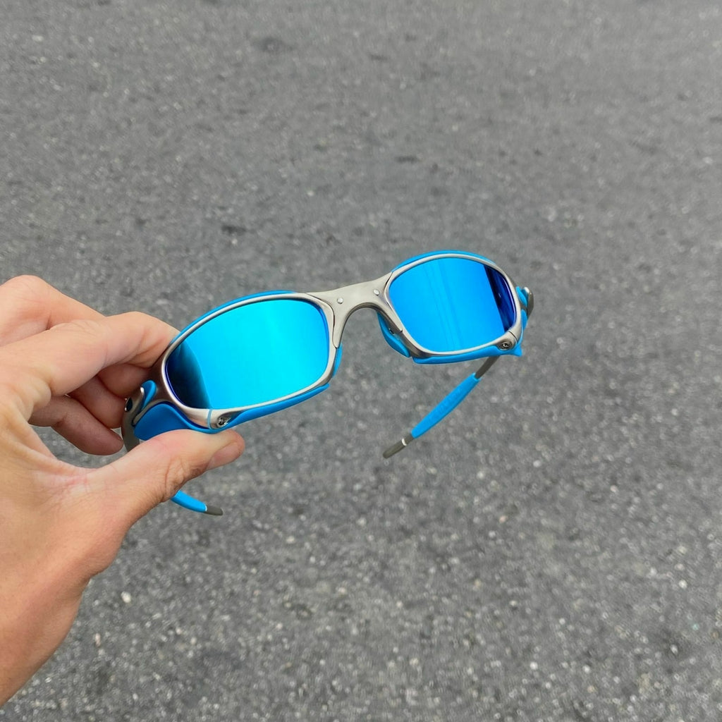 JULIET PLASMA LENTES ICE / KIT AZUL + SIDE BLINDER AZUL