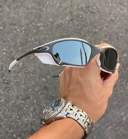 JULIET X-METAL LENTES ESPELHADO / KIT BRANCO + SIDE BLINDER BRANCO