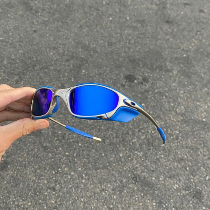 JULIET PLASMA LENTES AZUL ESCURO / KIT AZUL + SIDE BLINDER AZUL