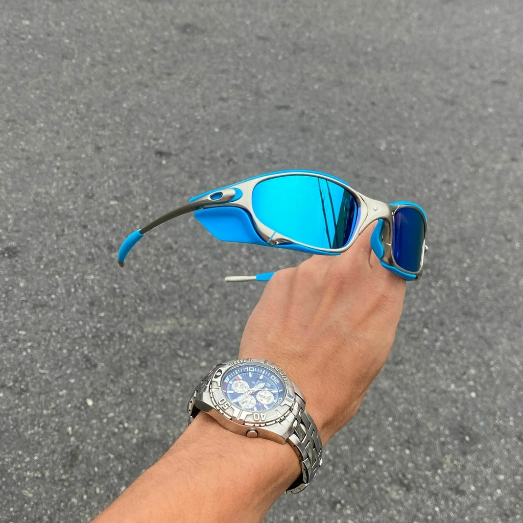 JULIET PLASMA LENTES ICE / KIT AZUL + SIDE BLINDER AZUL