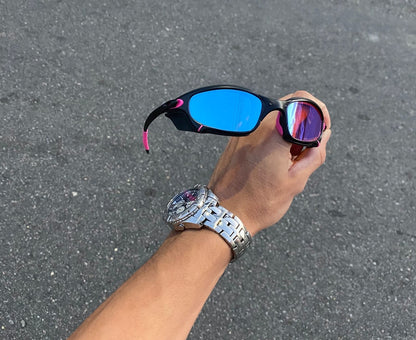 JULIET CARBON LENTES PRISMA / KIT ROSA + SIDE BLINDER PRETO