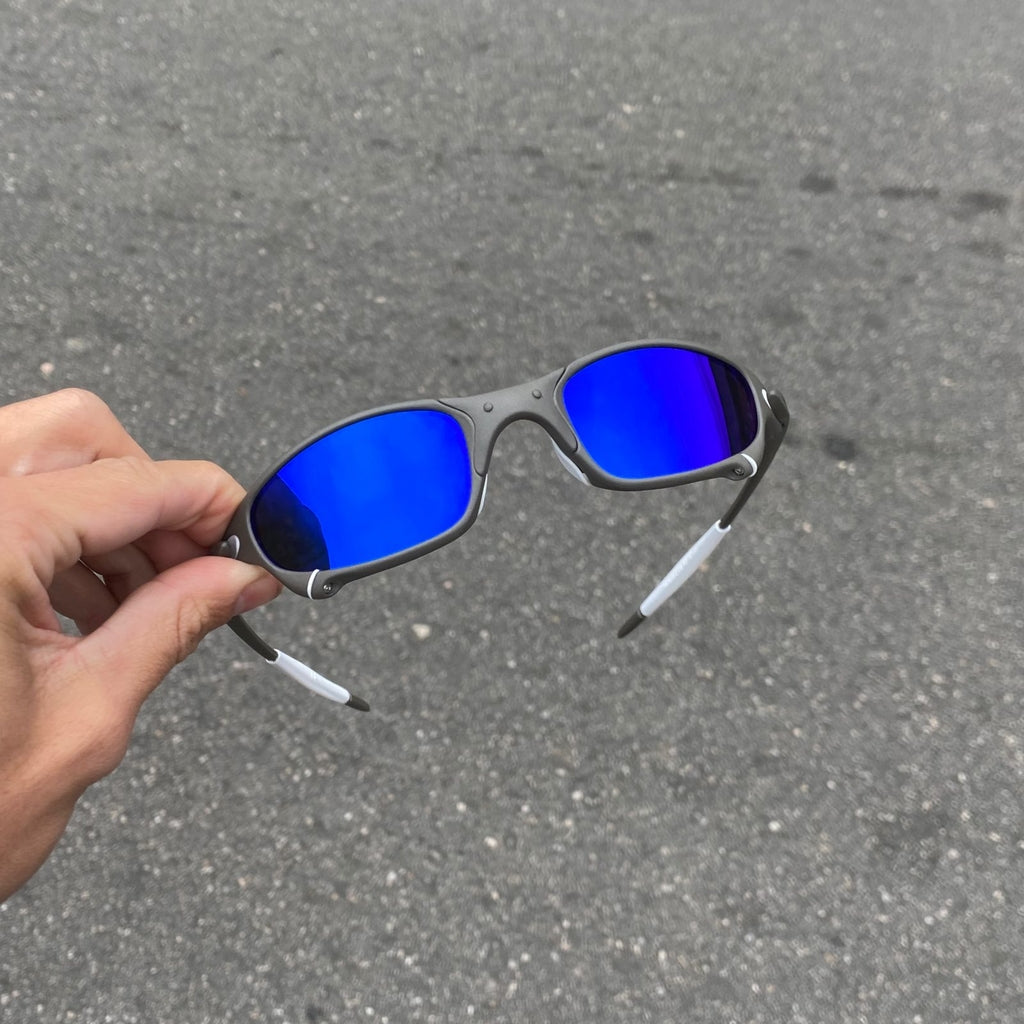 JULIET X-METAL LENTES AZUL ESCURO / KIT BRANCO