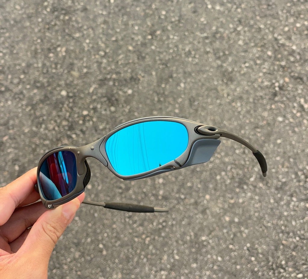 JULIET X METAL LENTES ICE + SIDE BLINDER CINZA