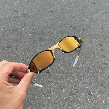 JULIET CORVETTE ARO CARBON LENTES GOLD CAFÉ / KIT BRANCO