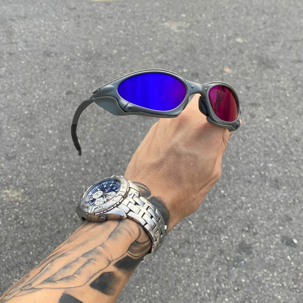 PENNY -METAL LENTES TANZANITE + SIDE BLINDER CINZA