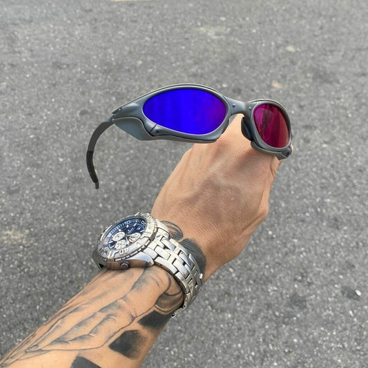 PENNY -METAL LENTES TANZANITE + SIDE BLINDER CINZA