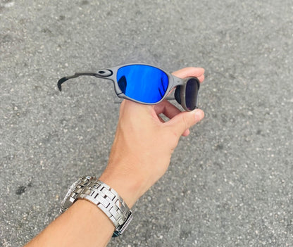 DOUBLE X LENTES AZUL ESCURO