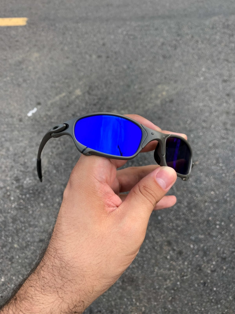 JULIET X METAL LENTES AZUL ESCURO KIT PRETO