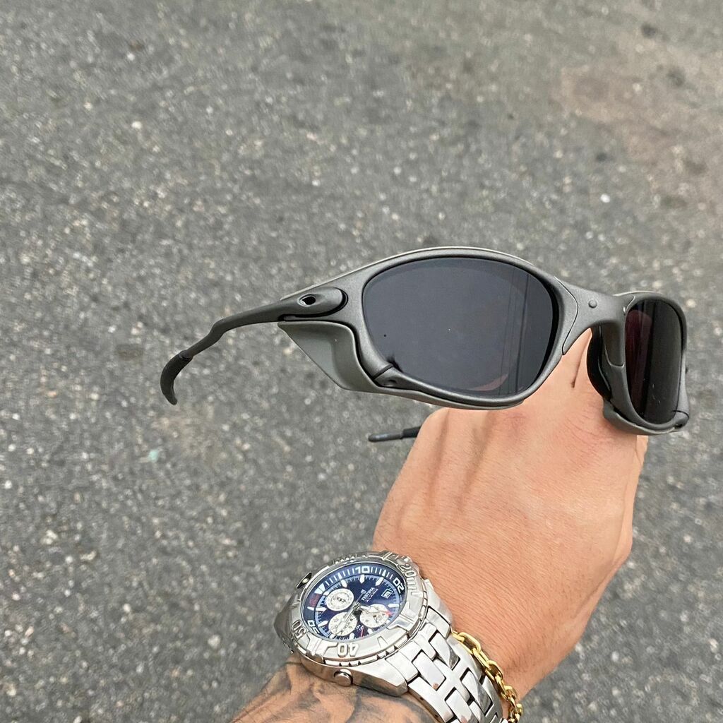 DOUBLE X LENTES BLACK + SIDE BLINDER CINZA
