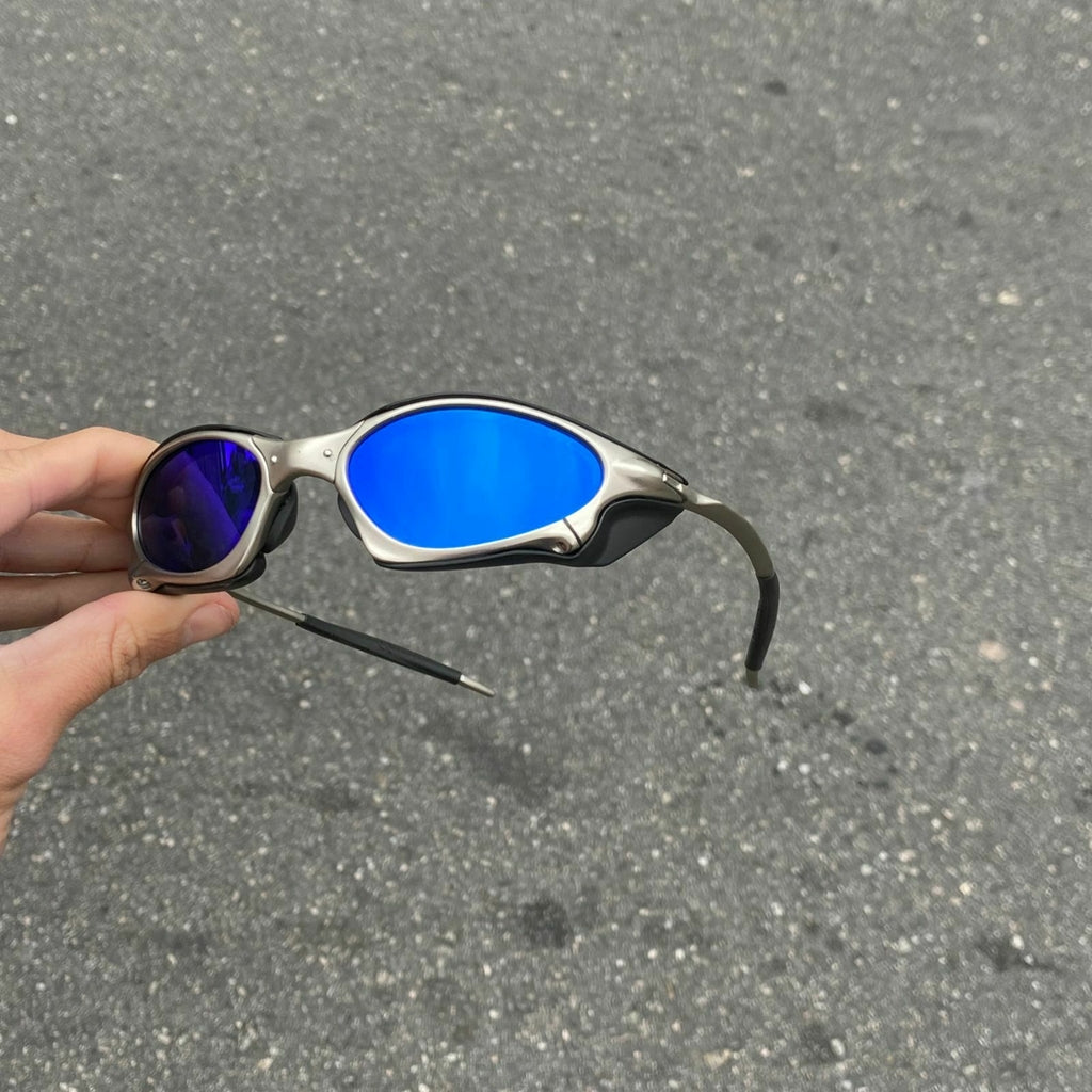 PENNY PLASMA LENTES AZUL ESCURO + SIDE BLINDER PRETO