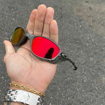 DOUBLE X LENTES RUBI + SIDE BLINDER CINZA