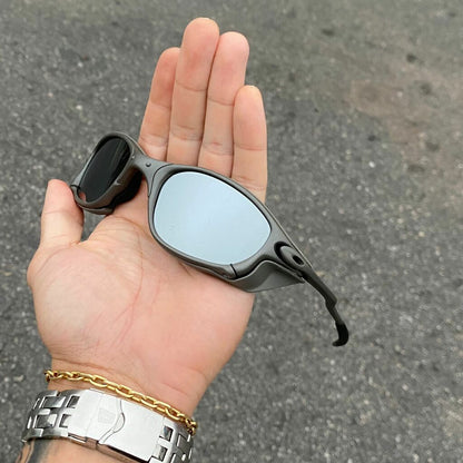 DOUBLE X LENTES ESPELHADO + SIDE BLINDER CINZA