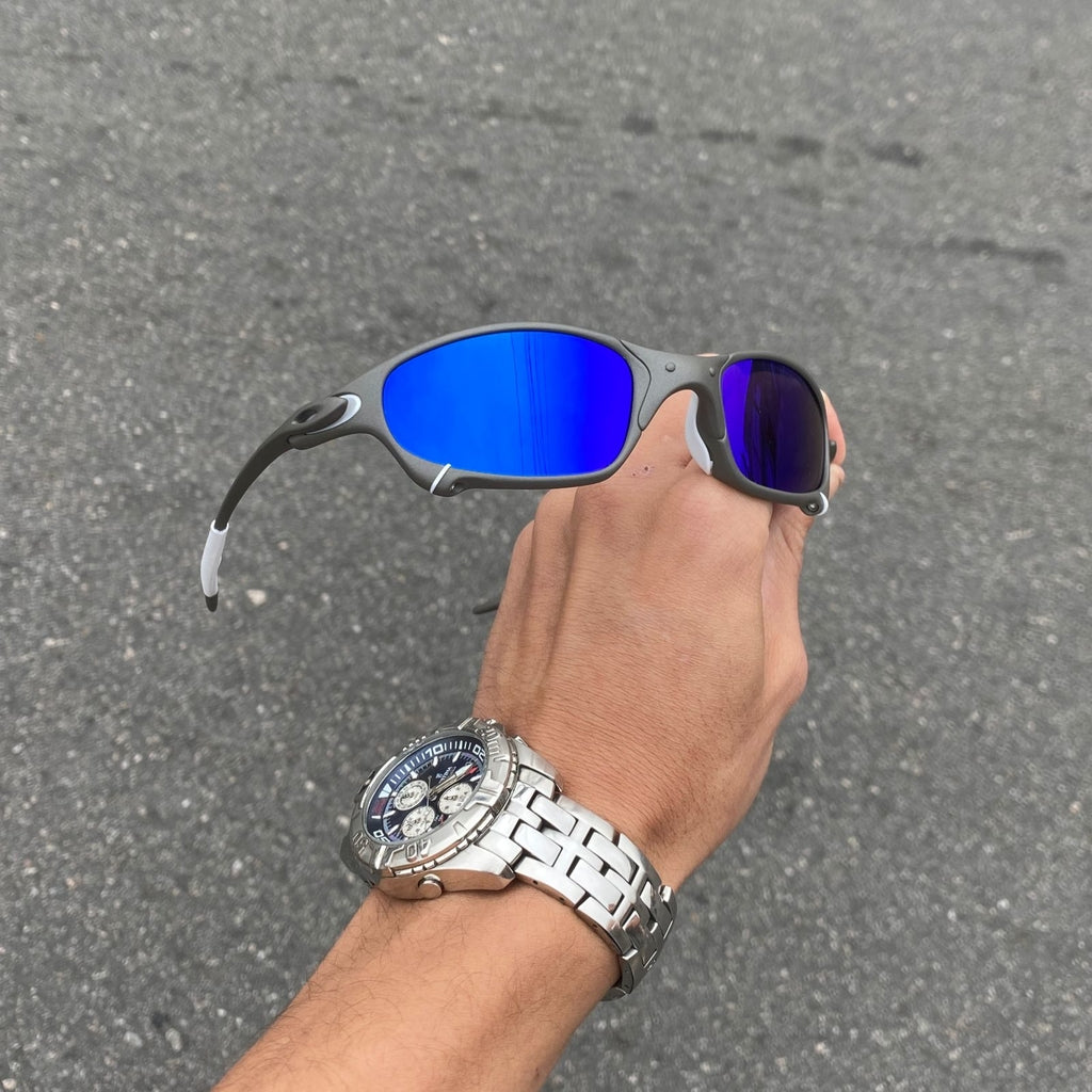JULIET X-METAL LENTES AZUL ESCURO / KIT BRANCO