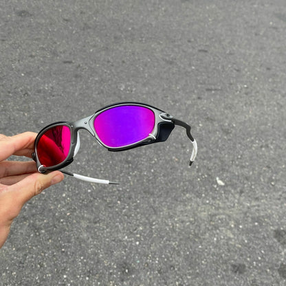 DOUBLE X LENTES TANZANITE / KIT BRANCO + SIDE BLINDER PRETO