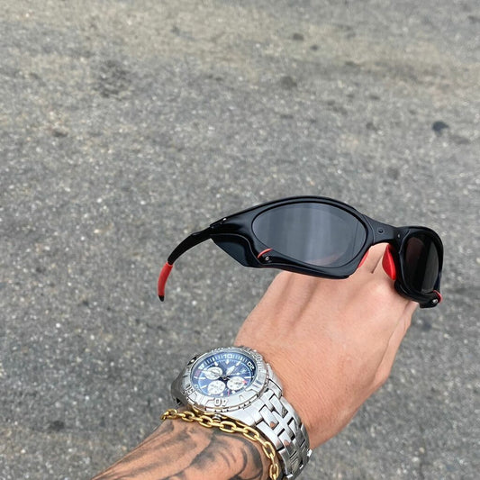 PENNY CARBON LENTES BLACK KIT VERMELHO + SIDE BLINDER PRETO