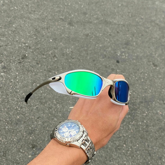 JULIET PLASMA LENTES VERDE + SIDE BLINDER BRANCO