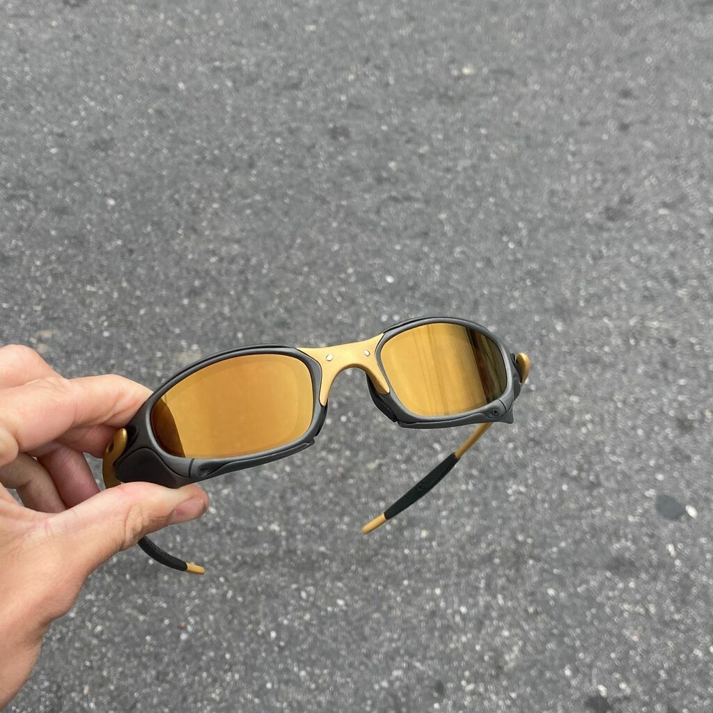 JULIET CORVETTE ARO X METAL LENTES GOLD CAFÉ + SIDE BLINDER PRETO